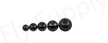 Tungsten Beads Grey-Black 25pc 3 Tungsten Beads Grey-Black 25pc