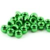 Tungsten Beads Green Metallic 25pc