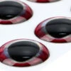 Ultra 3D Epoxy Eyes Crimson Edge 20pc -Aanbevolen Winkels Voor Visuitrusting U3D20Crimson20Edge1