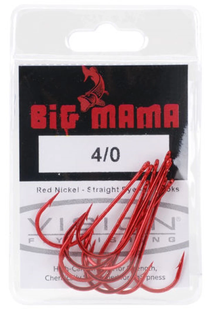 Vision Big Mama Hook Red 10 Pc 3 Vision Big Mama Hook Red 10 Pc