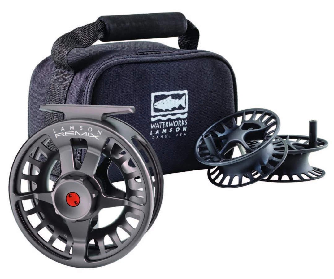 Waterworks Lamson Remix Smoke Fly Reel 3 Waterworks Lamson Remix Smoke Fly Reel