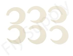 Wiggle Tails Medium 6pc Original Pacchiarini's -Aanbevolen Winkels Voor Visuitrusting Wiggle Tails Medium 6pc Original Pacchiarinis FSTYING WTM X white