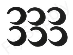 Wiggle Tails XXL 6pc Original Pacchiarini's -Aanbevolen Winkels Voor Visuitrusting Wiggle Tails XXL 6pc Original Pacchiarinis FSTYING WTXXL X black