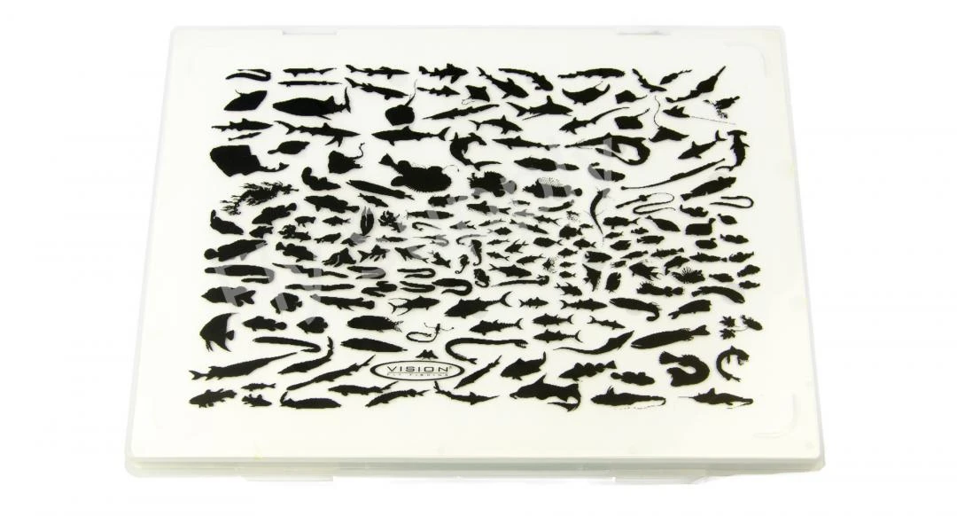 Vision Slim Magnum 12 Row Fish Camo Fly Box 5 Vision Slim Magnum 12 Row Fish Camo Fly Box - Afbeelding 3