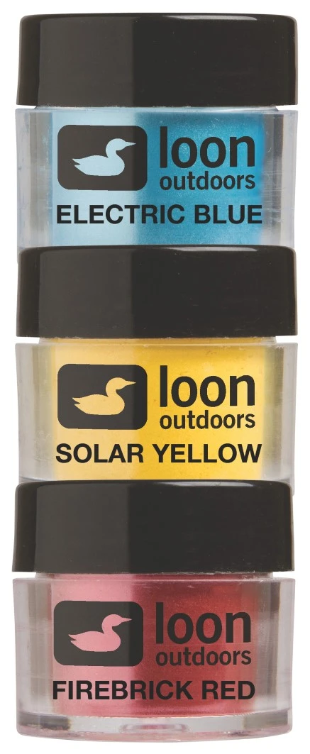 Loon Fly Tying Powders Primary 3 Loon Fly Tying Powders Primary