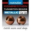 Hanak Tungsten Metallic Brown Slotted Jig Beads 20pc -Aanbevolen Winkels Voor Visuitrusting hanak metallic brown tungsten beads