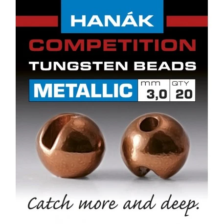 Hanak Tungsten Metallic Brown Slotted Jig Beads 20pc 3 Hanak Tungsten Metallic Brown Slotted Jig Beads 20pc