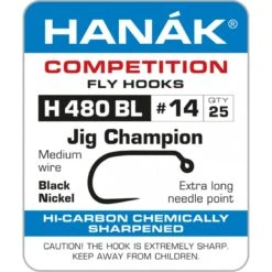 Hanak Czech Jig Champion H 480 BL Hooks 25 Pc