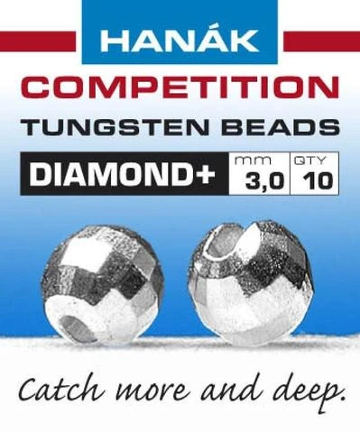 Hanak Diamond + Silver Faceted 20pc 3 Hanak Diamond + Silver Faceted 20pc