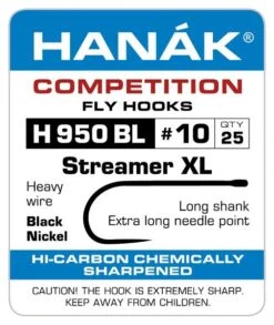 Hanak Streamer XL H 950 BL Hooks 25 Pc