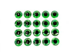 3D Fish Eyes Green 20pc