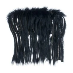 Rabbit Half Skin Zonker 4mm -Aanbevolen Winkels Voor Visuitrusting rabbit20skin20black