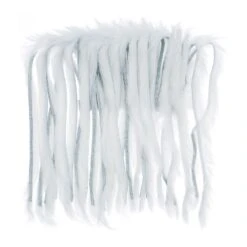 Rabbit Half Skin Zonker 4mm -Aanbevolen Winkels Voor Visuitrusting rabbit20skin20white