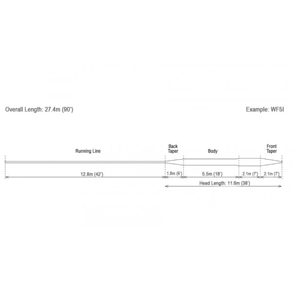 RIO Mainstream Clear Intermediate Fly Line 5 RIO Mainstream Clear Intermediate Fly Line - Afbeelding 3