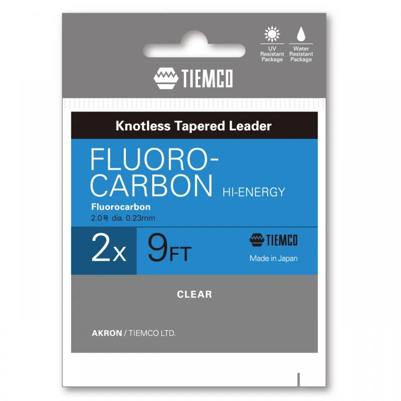 Tiemco Fluorocarbon 9ft Hi-Energy Leader 2 Tiemco Fluorocarbon 9ft Hi-Energy Leader