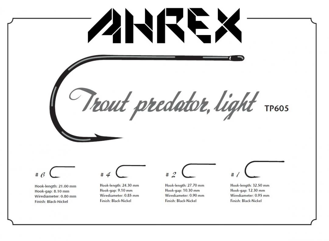 Ahrex TP605 Trout Predator Light Hooks 4 Ahrex TP605 Trout Predator Light Hooks - Afbeelding 2